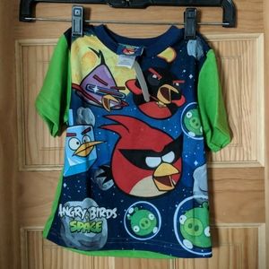 3T angry birds space pajama shirt